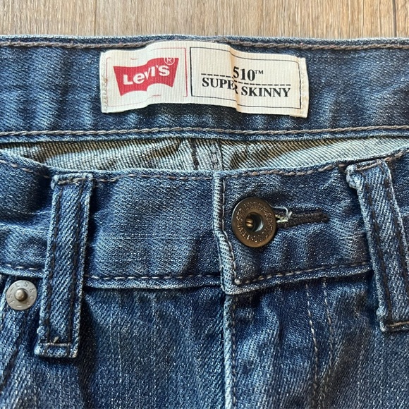 Girl’s Levi’s 510 Super Skinny Jeans Size 16 (28 waist x 28 length) - Picture 2 of 6